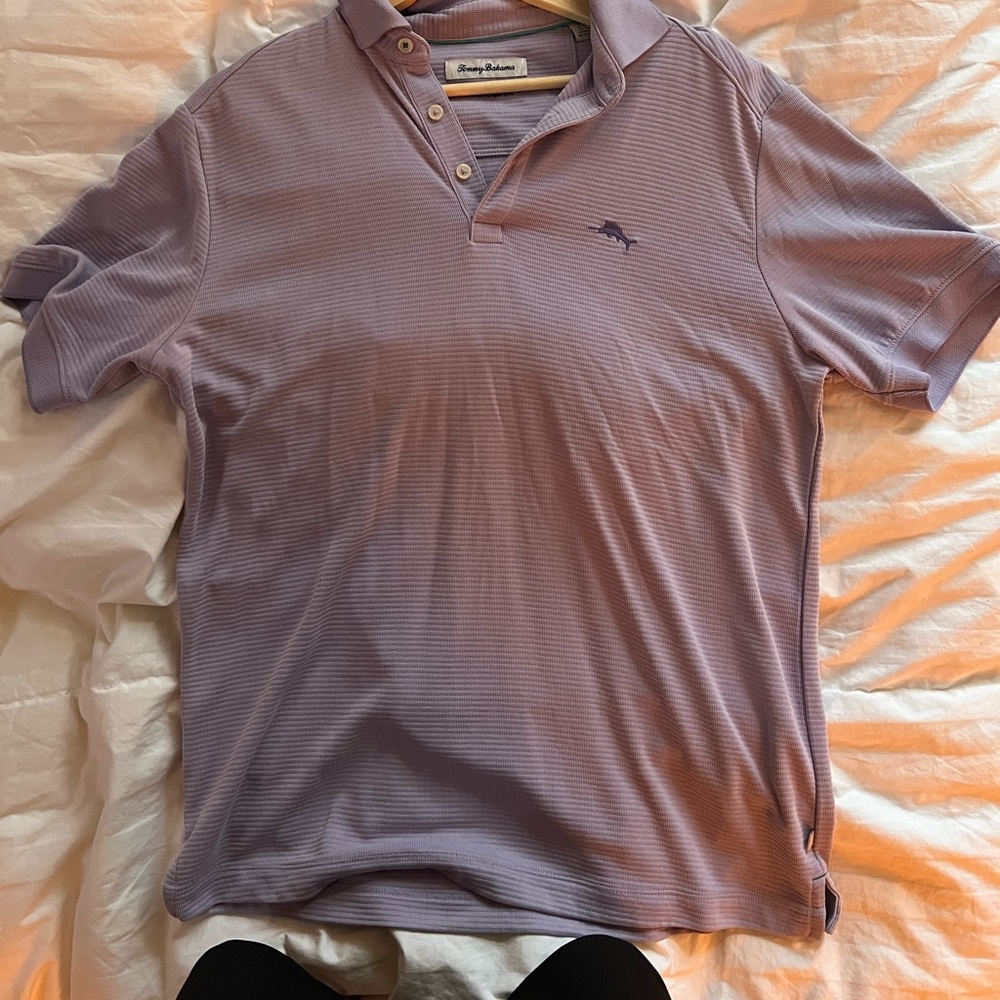 Tommy bahama island zone purple polo